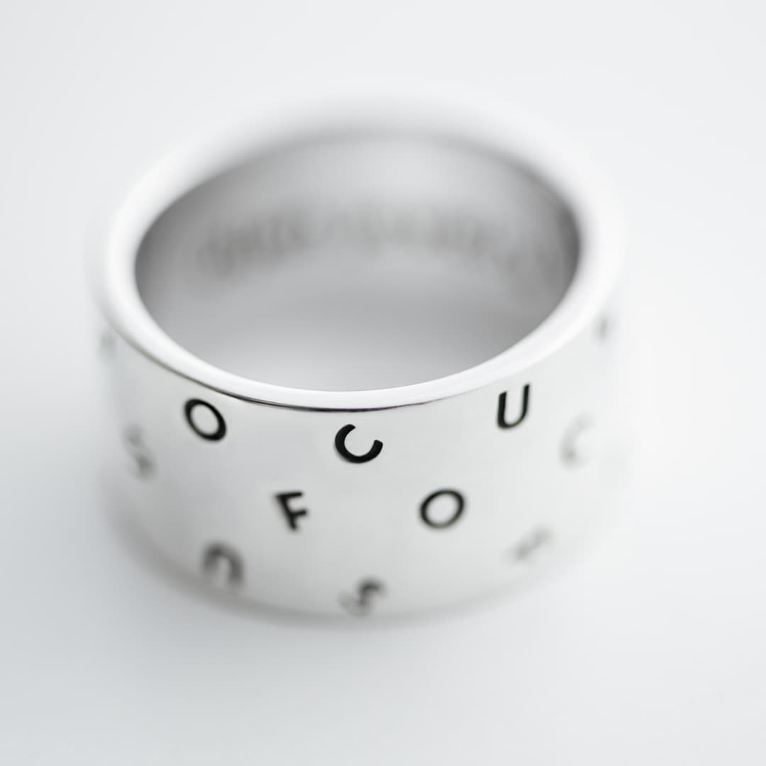 Aljen Jewelry hõbedast sõrmus - Focus