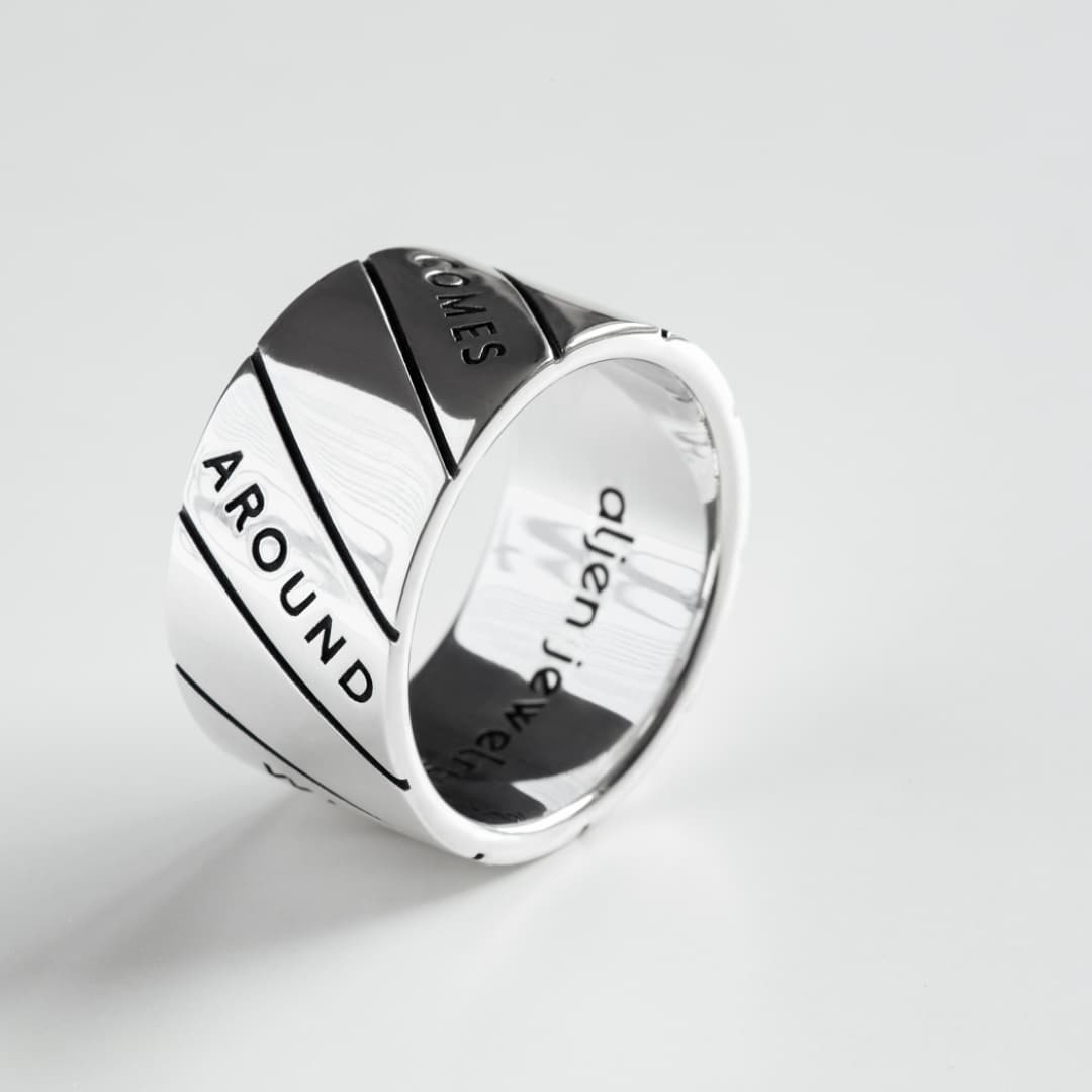 Aljen Jewelry hõbedast sõrmus - Karma