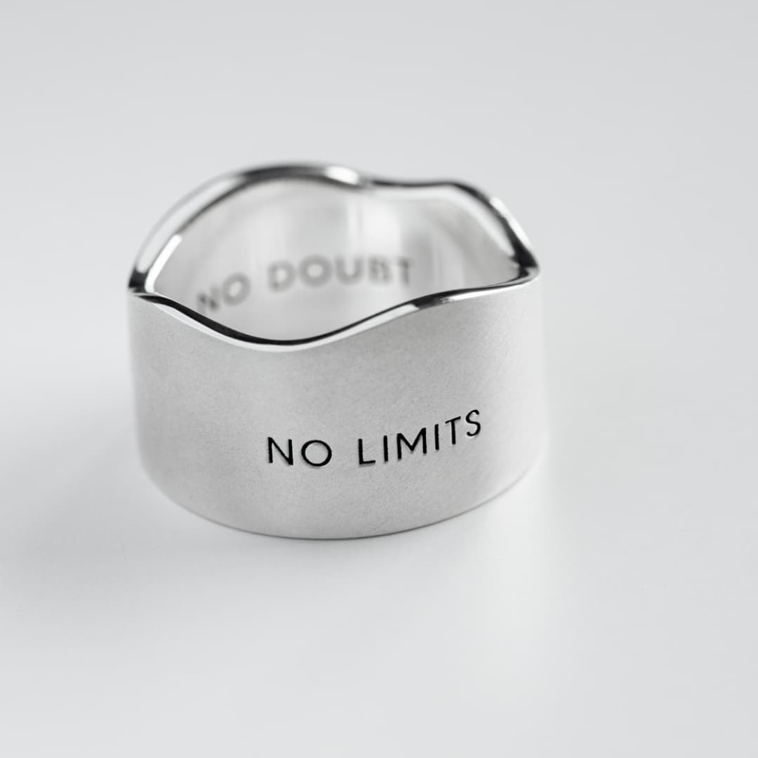 Aljen Jewelry hõbedast sõrmus - No Limits