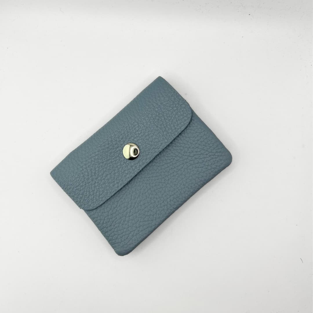 Nahast väike rahatasku Trinity - Helesinine