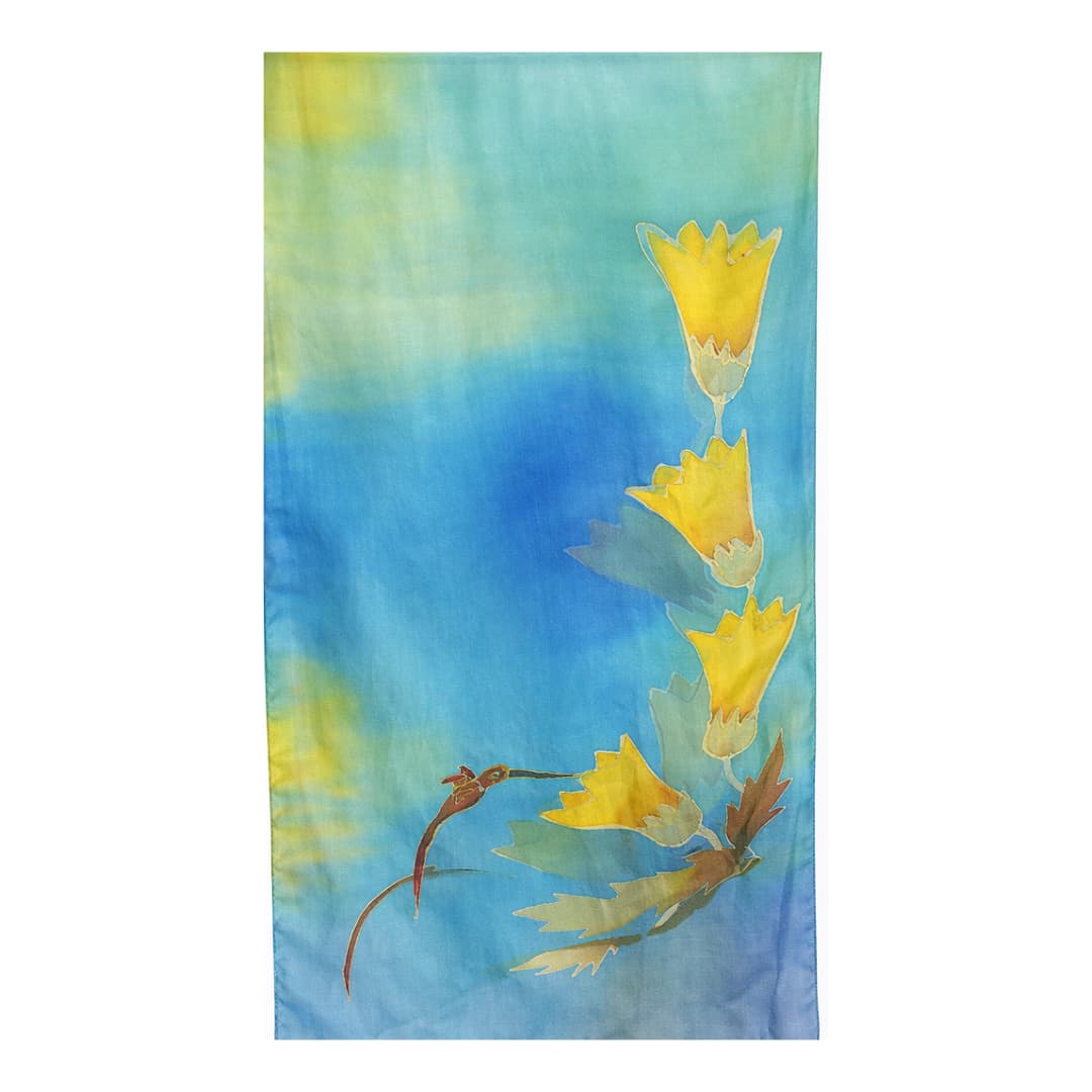 Merike Roodla 100% siidisall 40x150cm - 24