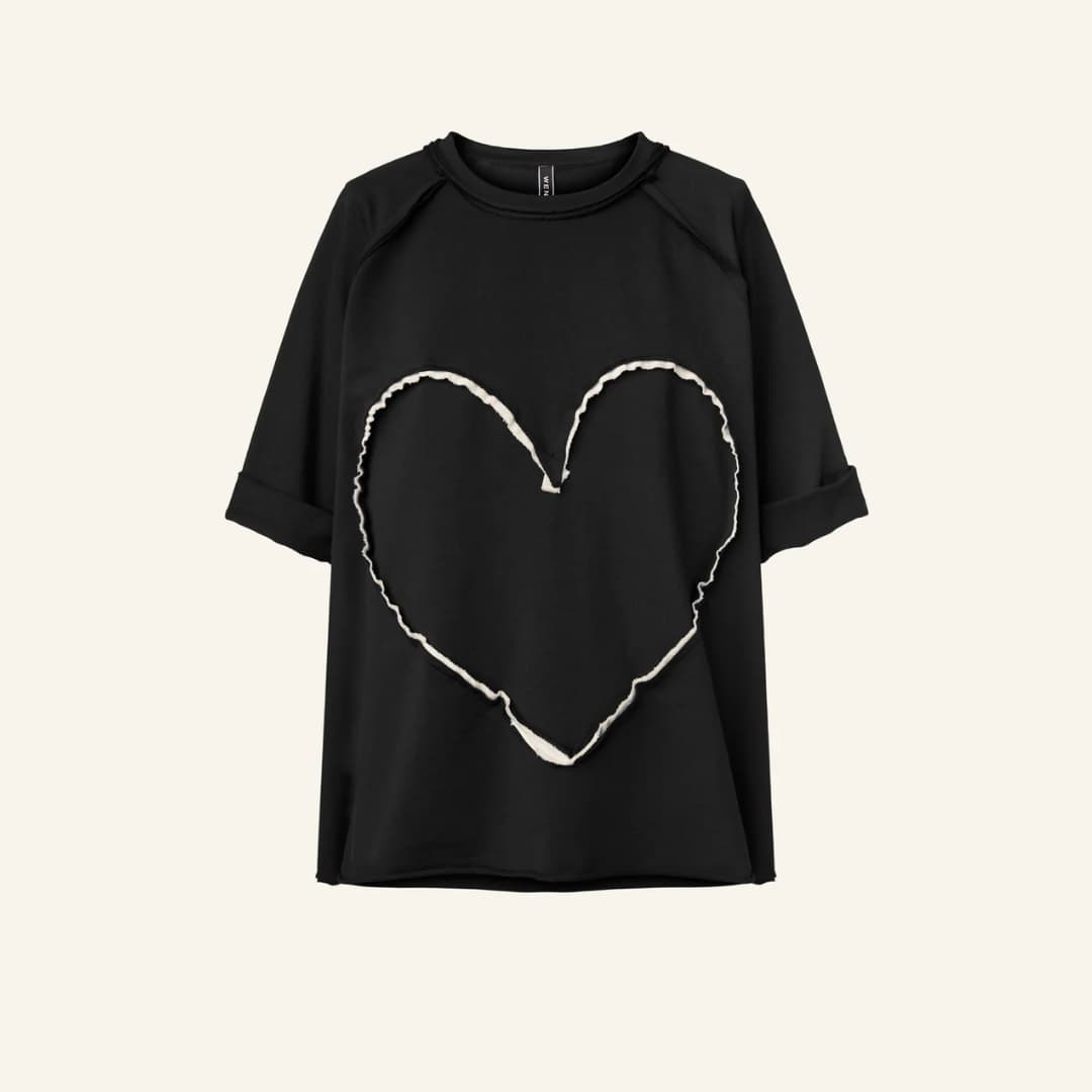 T-särk Süda - Must