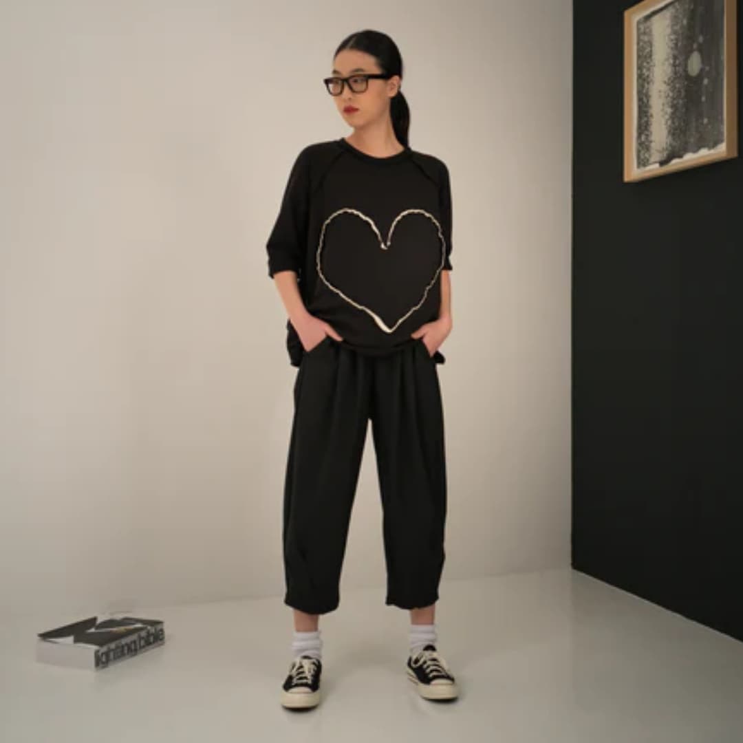 T-särk Süda - Must