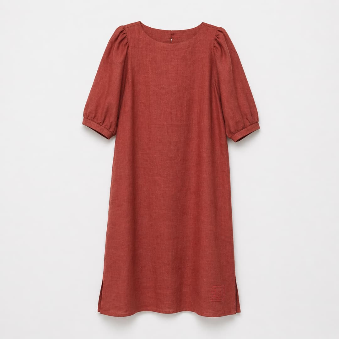 Kristi Mustkivi linane kleit - Oranž