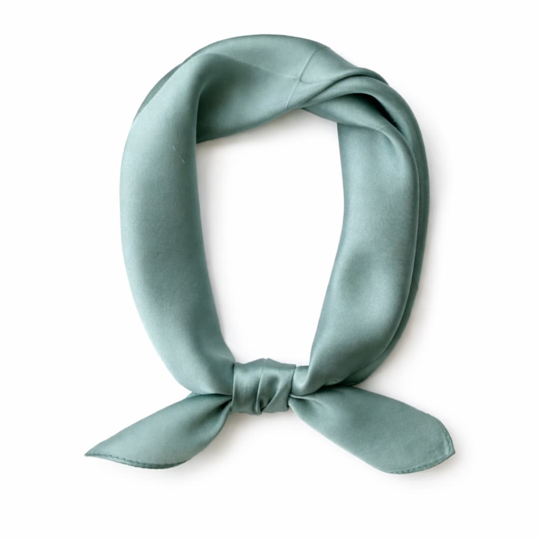 100% siidisall 53x53cm - Sinakas-rohekas