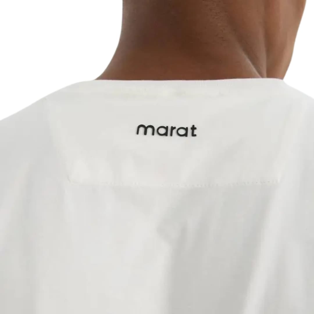 Marat unisex t-särk väike logo - Valge