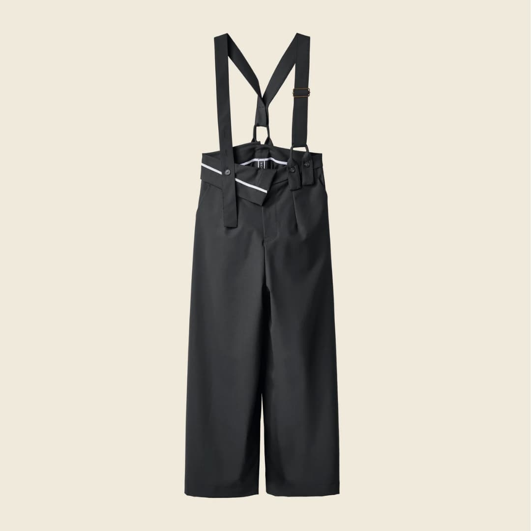 Viskoosisegust traksipüksid - Must