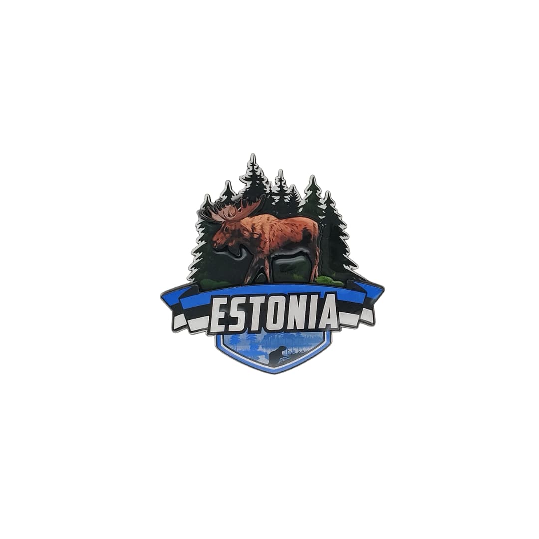 Robin Ruth magnet Estonia - Põder ja lipp