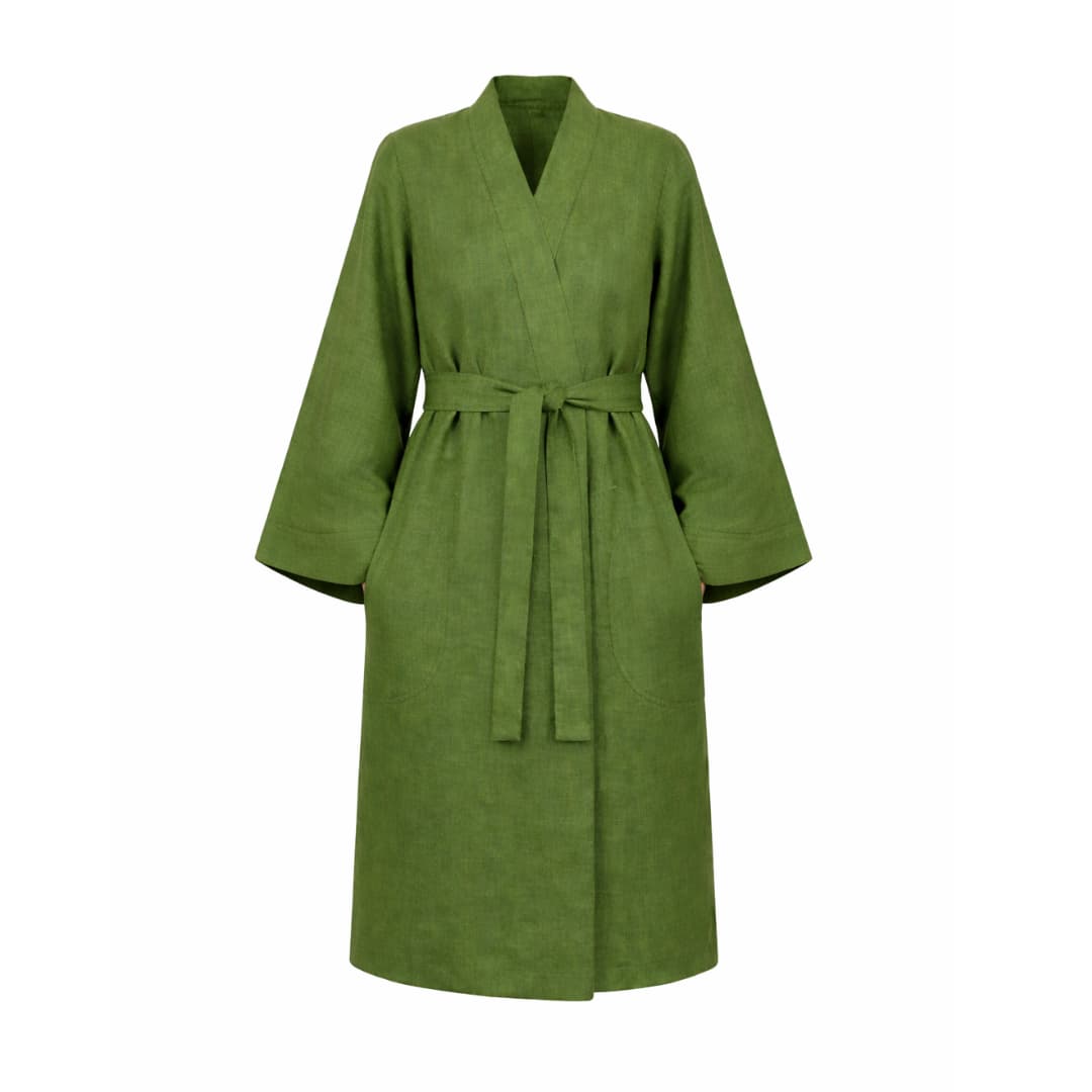 Kristi Mustkivi linane kimono - Roheline