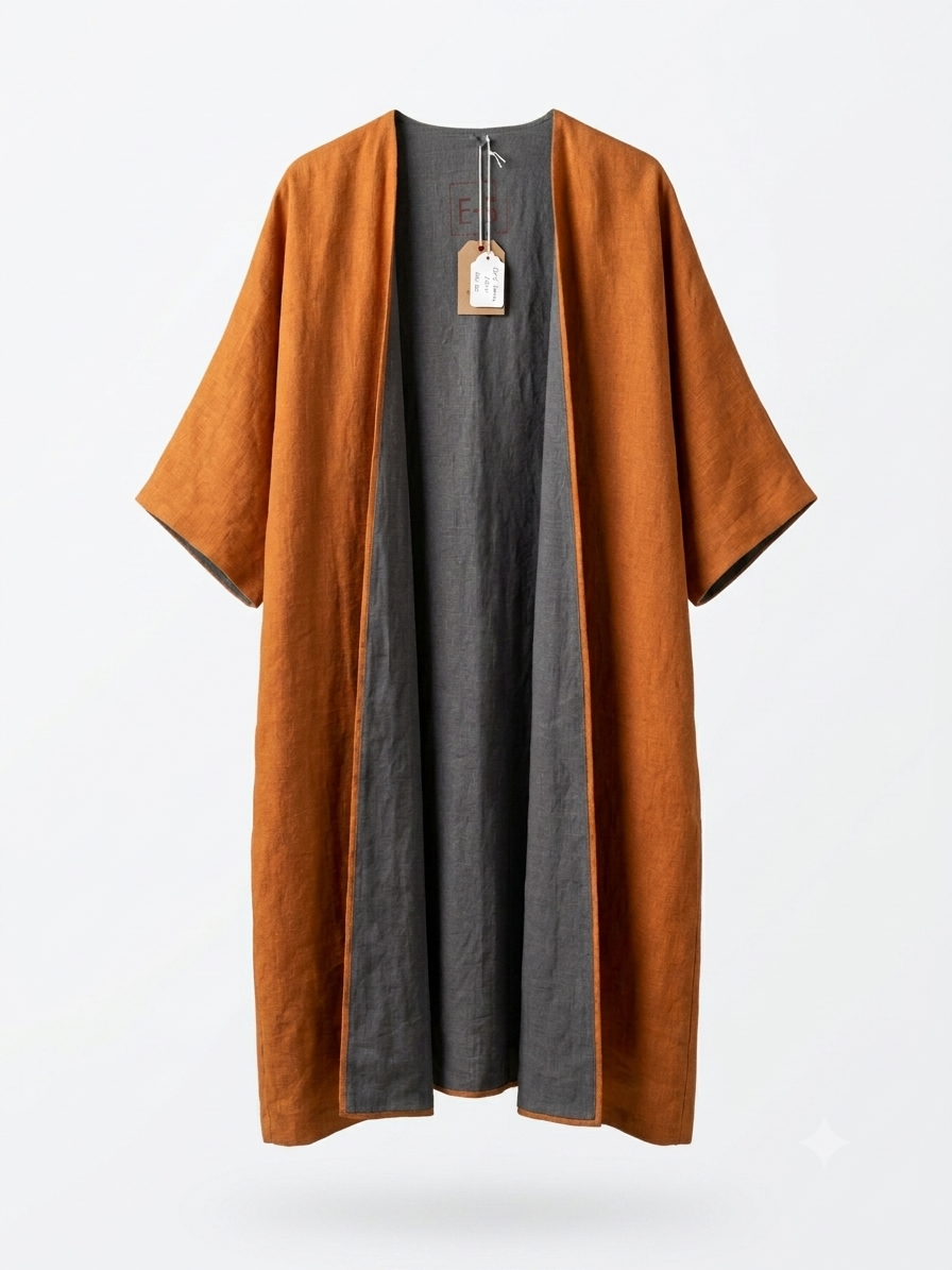 Kristi Mustkivi linane kahte pidi kantav kimono