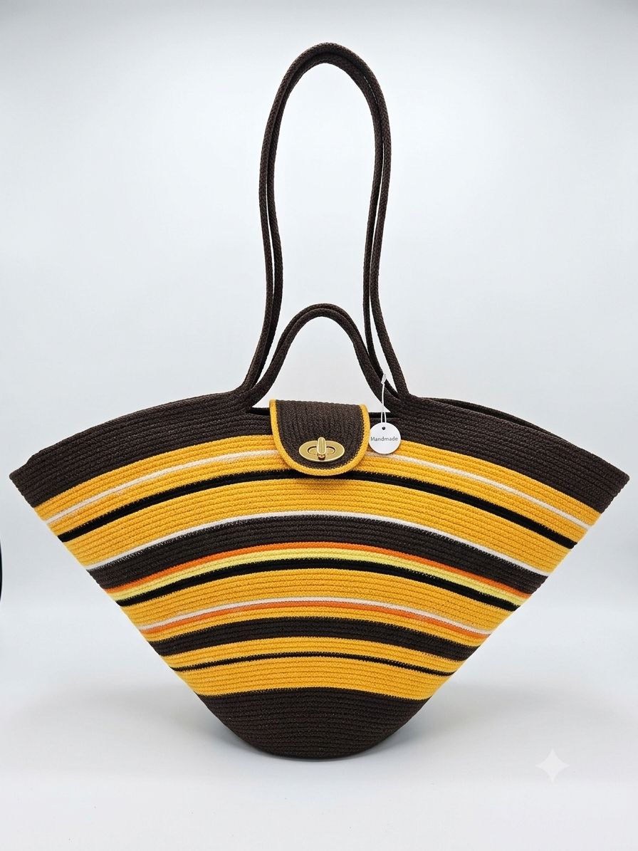 Suvine kott Sunshine - kollane-must