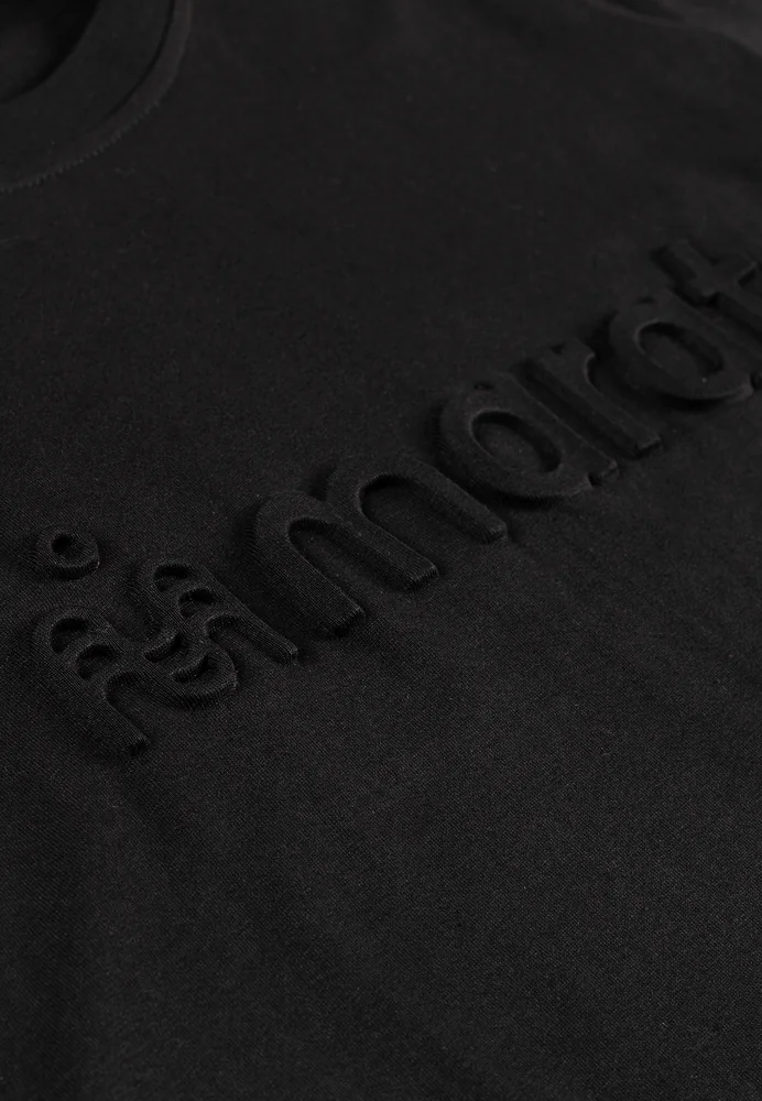 Pressitud logoga T-särk Must - Pilt 4