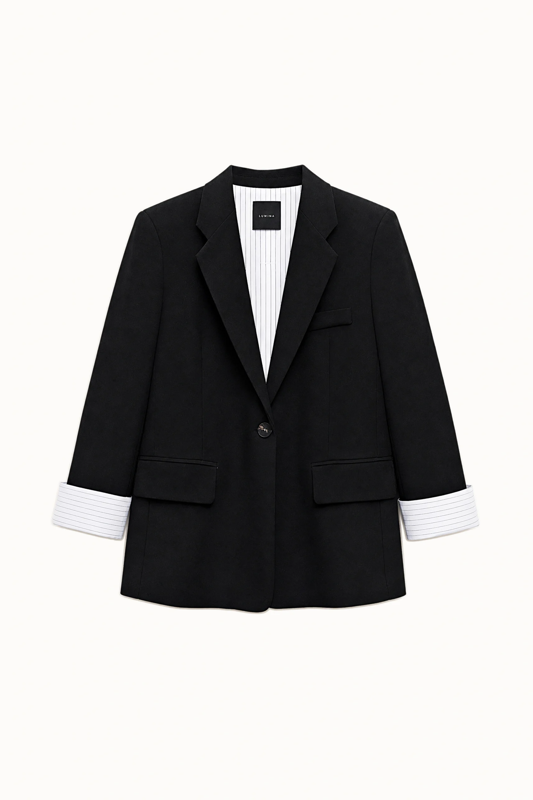 Revääriga bleiser - must LF-02