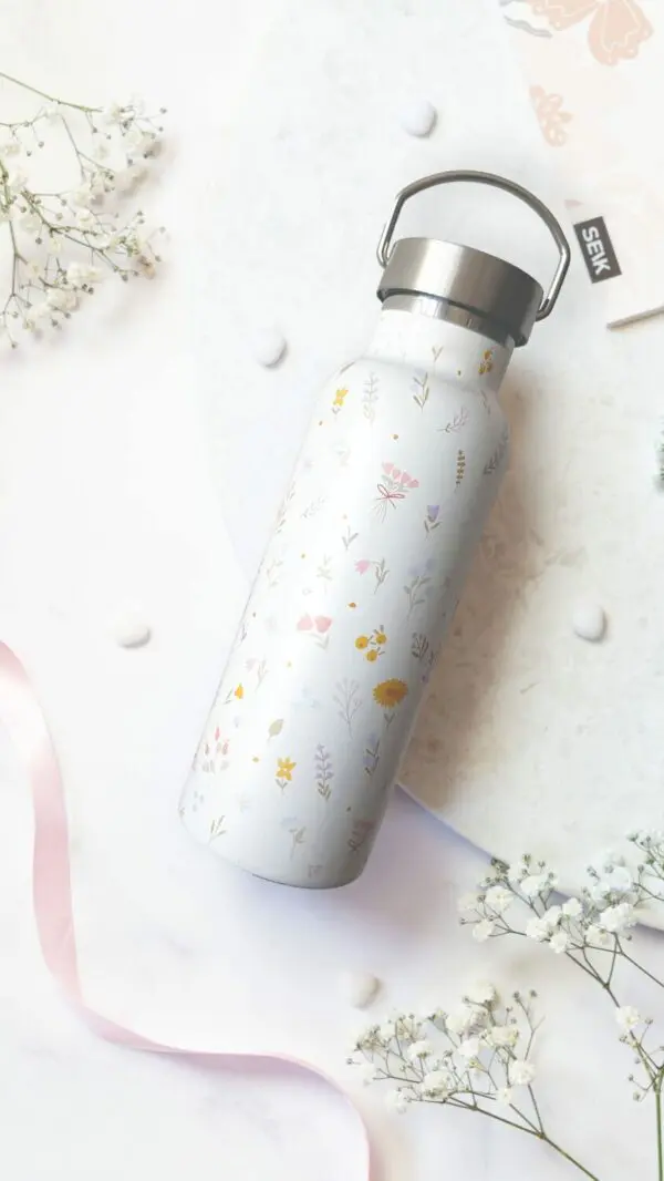 SEIK joogipudel / termospudel – lilled 500 ml terasest