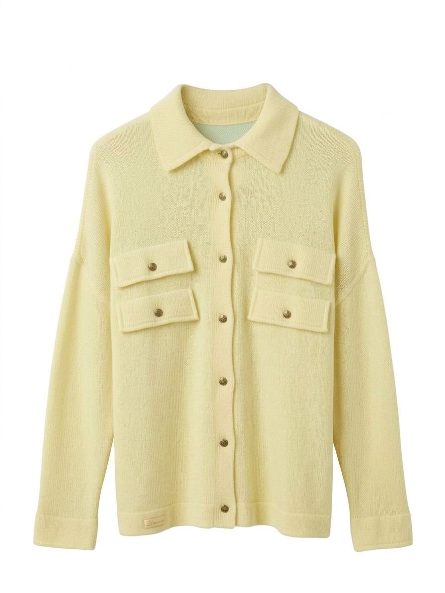 Lumoda kootud jakk -  kollane LM-10