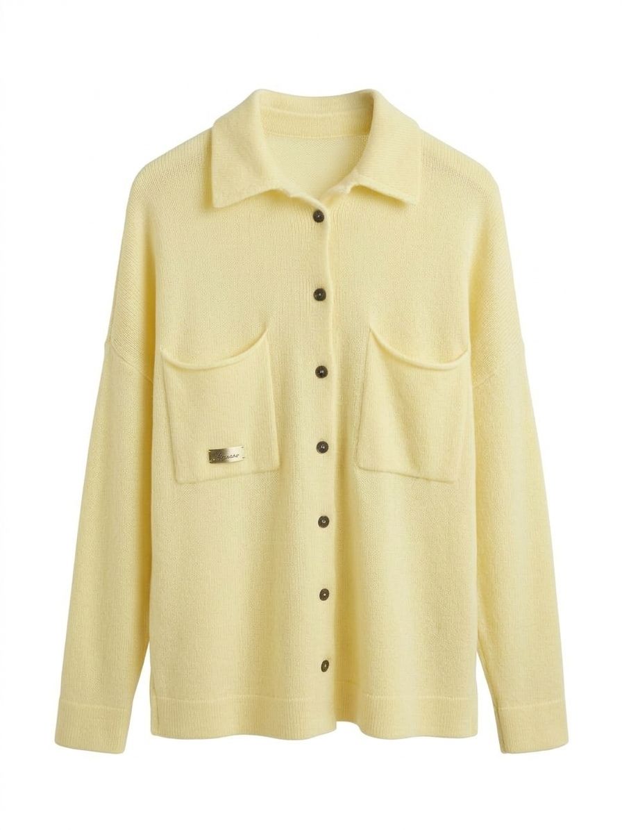 Lumoda kootud jakk -  kollane LM-11
