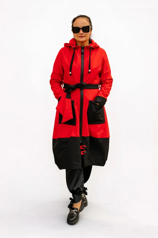 Moniik softshell mantel - Punane